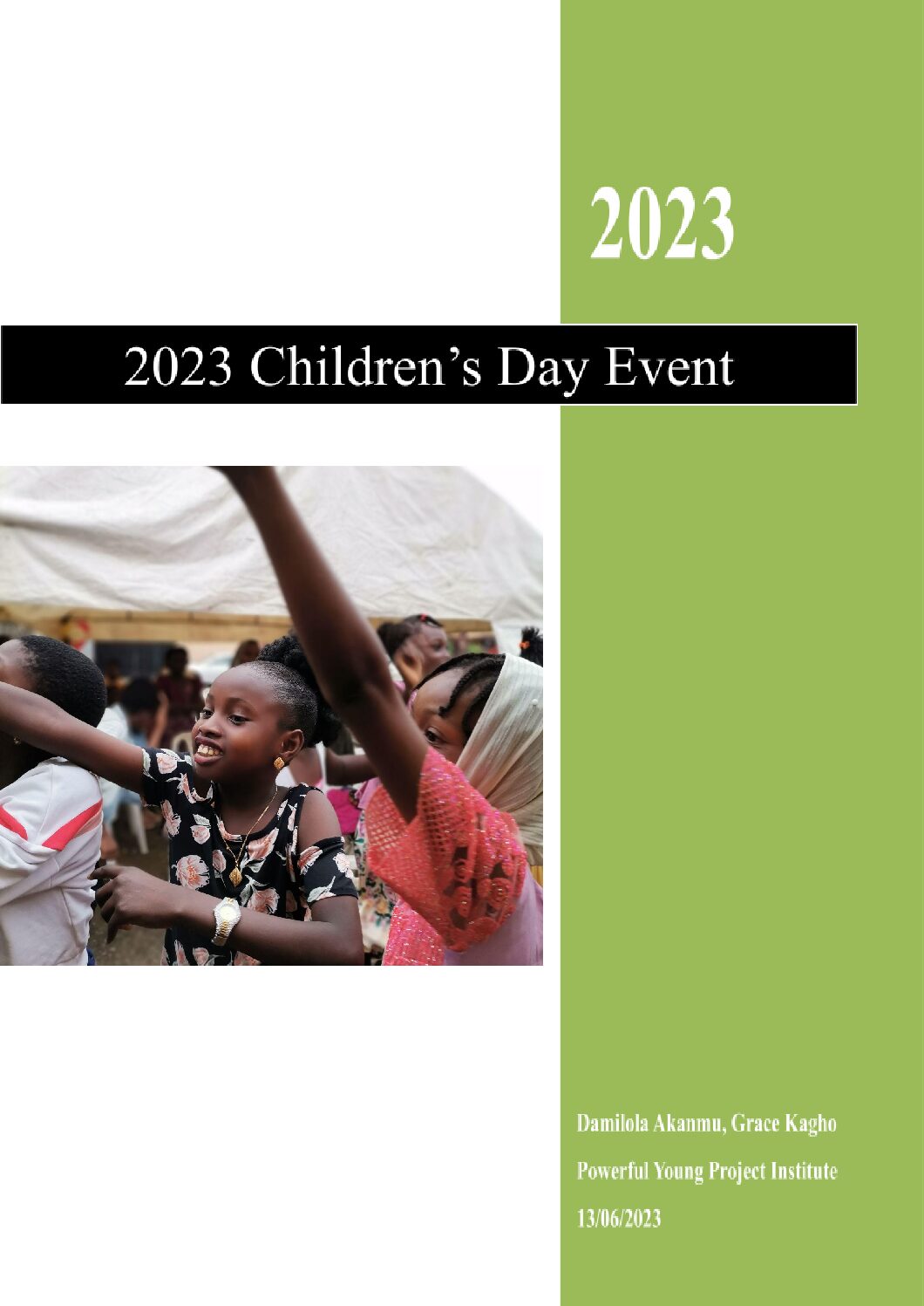 PYP 2023 Children’s Day Report.